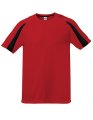 Goedkope Sportshirt Starworld Unisex Contrast Fiesta Red-Zwart